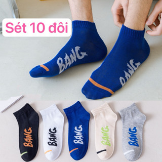  Sét 10 đôi Tất lười nam Bivota tất nam nữ cổ ngắn nhiều màu basic chất lượng cao phong cách dành cho nam nữ 