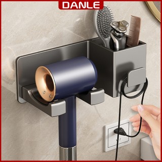 Kệ để máy sấy tóc DANLE dán tường chắc chắn, nhôm hàng không cao cấp, tặng kèm keo dán  (DL 0401)