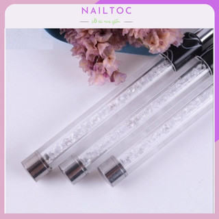 Cọ nét cán đá cao cấp 3 sizes (7mm; 9mm; 11mm) - Cọ vẽ nail chuyên dụng (lẻ chiếc)