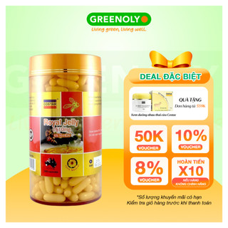 Viên Uống Sữa Ong Chúa Costar Hỗ Trợ Đẹp Da, Mịn Màng Da Royal Jelly 1610mg 365 Viên
