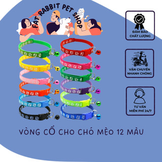 vòng cổ cho chó mèo 12 màu🐶fat rabbit🐱freeship🐱hỏa tốc nội thành