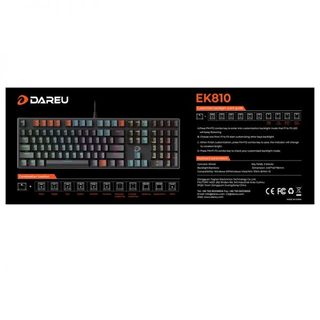 BÀN PHÍM CƠ GAMING DAREU EK810 MULTI-LED BLACK [HÀNG FULL VAT]