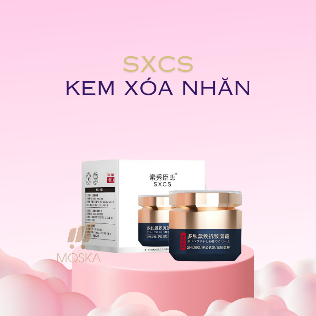 Kem Dưỡng Ẩm Xóa Nếp Nhăn Chống Lão Hóa, Nâng Cơ Da Mặt, Se Khít Lỗ Chân Lông SXCS 50g| Moska Shop