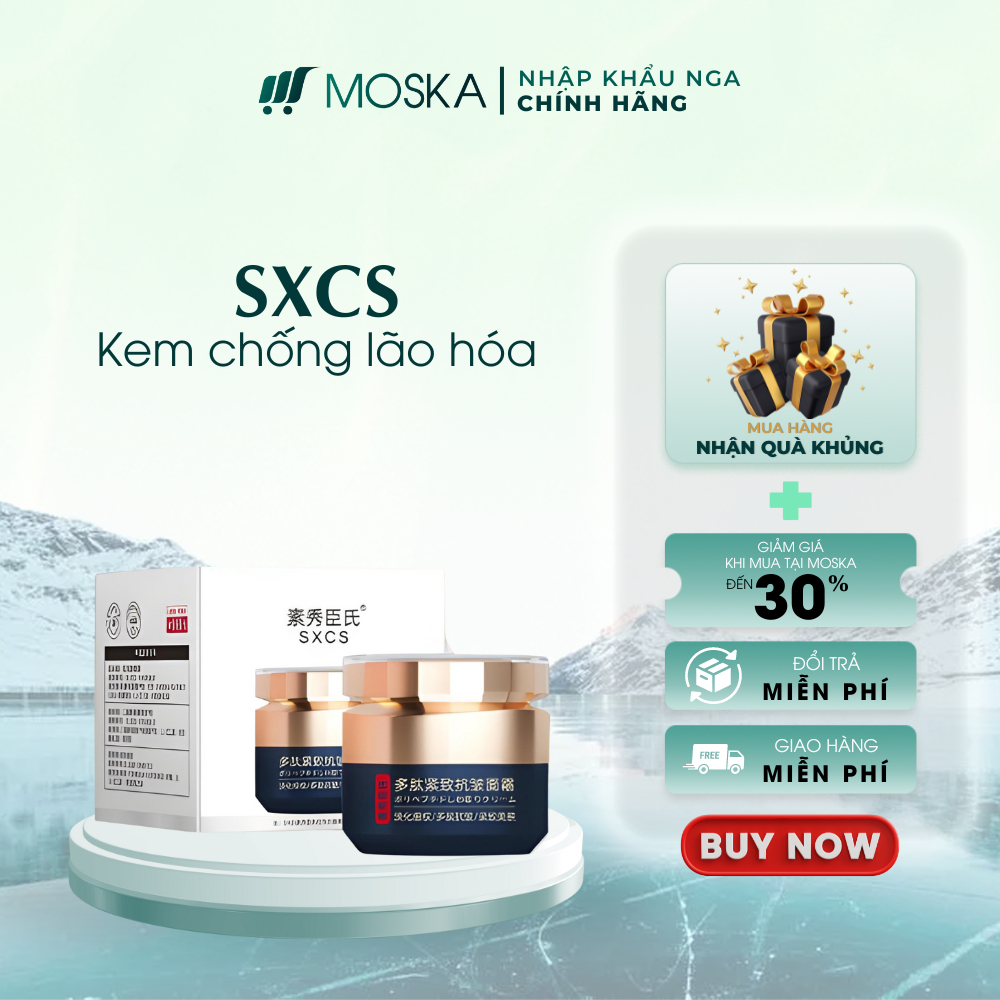 Kem Dưỡng Ẩm Xóa Nếp Nhăn Chống Lão Hóa, Nâng Cơ Da Mặt, Se Khít Lỗ Chân Lông SXCS 50g| Moska Shop