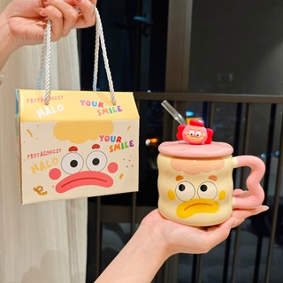  Món quà sinh nhật quà tặng bạn gái bạn thân Sản phẩm tinh tế hình chú hề dễ thương Ly sứ uống nước 400ml - XCB 