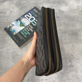 Clutch C nam 2 ngăn da thật