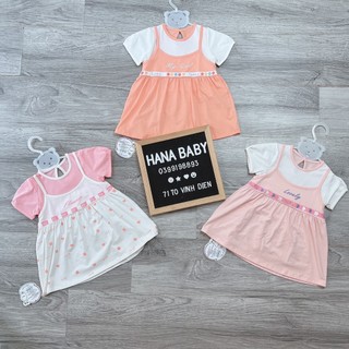 Váy cộc tay bé gái db1538 cho bé từ 6-36m