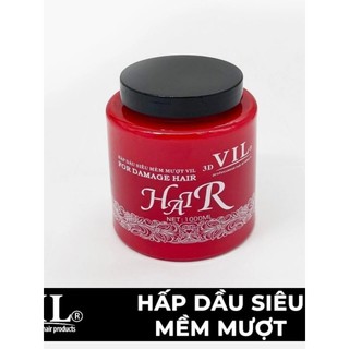 Kem ủ tóc hấp dầu vil 3d 1000ml siêu mềm mượt
