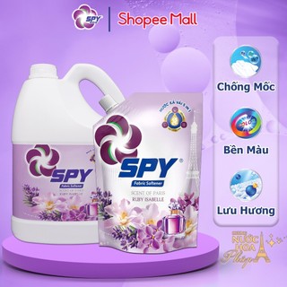 (New) Nước xả vải SPY hương Ruby Isabelle chống mốc, công nghệ hạt lưu hương, bền màu, ngừa mùi hôi và mềm mại