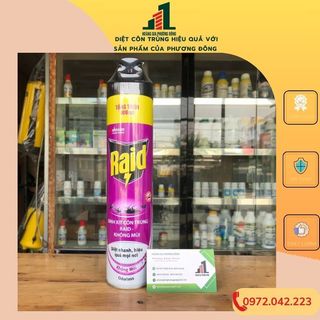 Bình xịt muỗi và côn trùng Raid 520ml - Chai pha sẵn tiện dụng