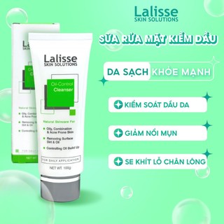 Combo 2 tuýt sữa rửa mặt kiềm dầu Lalisse 5.5 pH srmdành cho da dầu mụn giúp loại bỏ bụi bẩn điều tiết chất nhờn