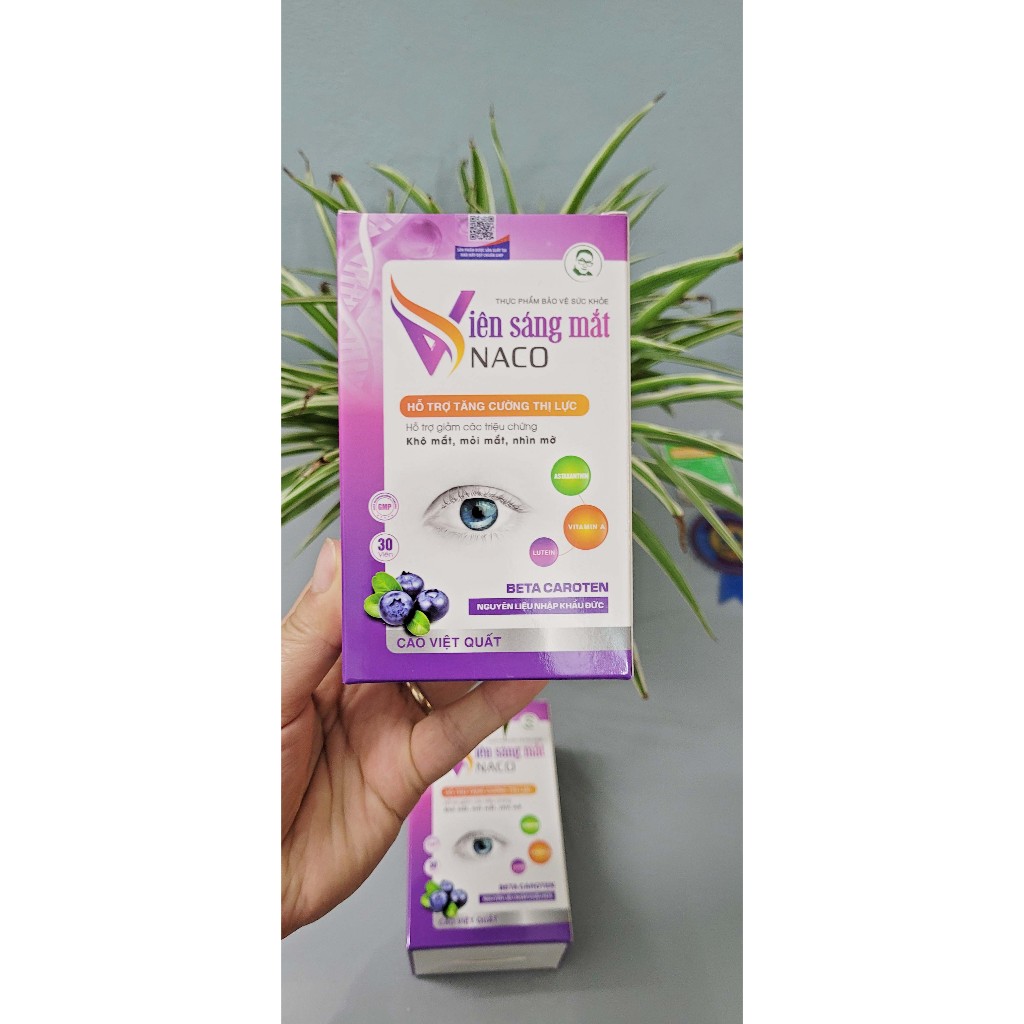 Viên Sáng Mắt NaCo Bộ 2 Hộp 30 Viên Cho Mắt Mờ Nhèo ,Mỏi Mắt...
