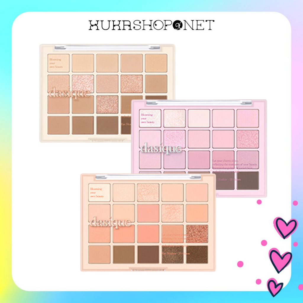 [Dasique] Bảng Mắt 20 Ô Dasique Mood Shadow Palette Color Atelier Collection Chất Phấn Mềm Mịn, Dễ T