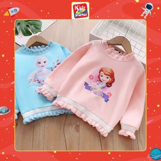 Áo thun dài tay trẻ em hinh công chua Elsa (2 màu) N00615