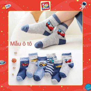 Tất chân trẻ em nhiều hoạ tiết màu cho bé trai 1-12 tuổi (N01040)