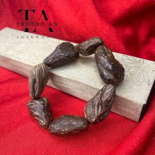 Vòng đeo tay nam trầm hương Mắt Tử tinh dầu thơm đậm size lớn 18mm