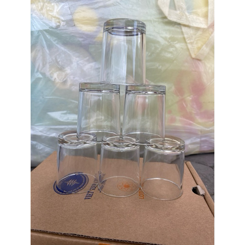 Bộ 12 thủy tinh cốc trà, cà phê ,ly rượu Lotus Glass VTC 75