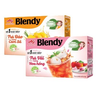 Trà đào cam sả / Trà vải hoa hồng Blendy hộp 88g