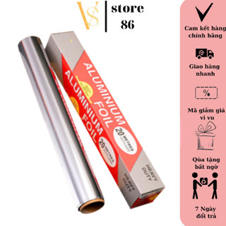 Cuộn giấy bạc bọc thực phẩm nướng thức ăn, nướng thịt, bảo quản thực phẩm chuyên dụng, giữ nhiệt đồ nướng (30cm x 5m)