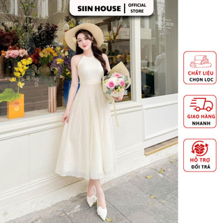 Đầm Cổ Yếm Khoét Eo