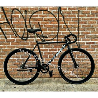 Xe đạp TSUNAMI, custom, fixed gear, đen, Bảo hành 1 năm