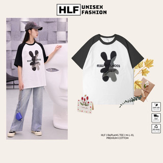 Áo thun baby tee Thỏ Rioutiful form rộng local brand nam nữ, áo phông tay lỡ HLF