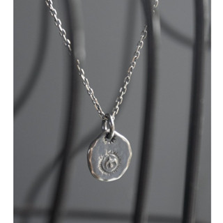  Vòng cổ mặt tròn chim bay bạc 925 