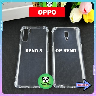Ốp Oppo RENO / RENO 3 Bảo Vệ Cam, Chống Sốc, Trong Suốt, Silicon