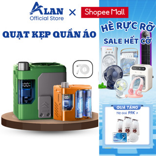 Quạt kẹp quần áo METIS quạt điều hòa cơ thể dung lượng 10000mAh sử dụng 3-5h với 100 mức độ gió