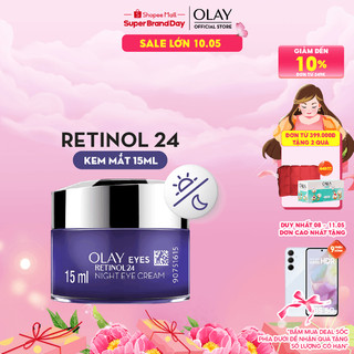 Kem Dưỡng Mắt OLAY RETINOL24 Giúp Trẻ Hóa Da & Mờ Nếp Nhăn Vùng Mắt 15ML