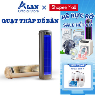 Quạt Tháp Để Bàn METIS Treo Tường Đa Năng 3 Cấp Độ Gió Giúp Lưu Thông Không Khí Làm Mát Lên Đến 8 Giờ