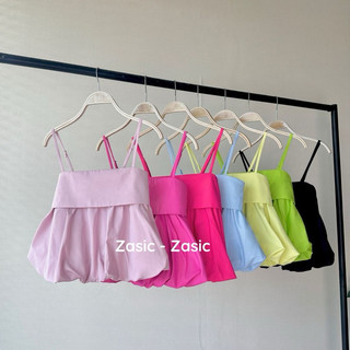  Áo 2 dây babydoll, áo bí dây chỉnh bigsize