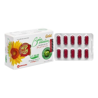 Bảo xuân gold tuổi 30 - 50 giúp cân bằng nội tiết tố nữ - nội tiết tố nữ - cân bằng nội tiết - viên uống nội tiết