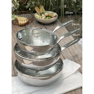 Chảo inox kaiyo 5 lớp sâu lòng