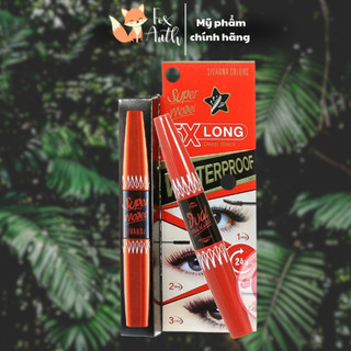 Mascara Hai Đầu Nối Mi Super Model 5X Long Deep Black Waterproof HF893 Sivanna