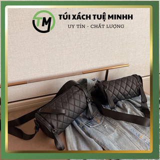 Túi trống mini trần trám đeo chéo nữ size 24cm đi chơi cá tính thời trang hàn quốc