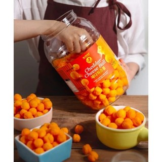 Snack viên vị phô mai cheddar hũ 370g no brand hàn quốc