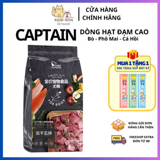  Hạt Cho Chó Captain 2,5Kg Dinh Dưỡng Mix Bò - Cá - Phô Mai Phù Hợp Mọi Độ Tuổi Mọi Giống Chó 