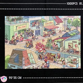 Bộ tranh ghép hình 300-500-1000 mảnh gỗ - sim jigsaw puzzle - có sẵn