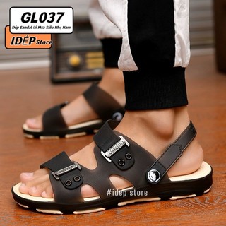 Dép Sandal Nam Nhựa Dẻo 2 Quai Siêu Nhẹ Chống Thấm Nước 𝐢𝐃É𝐏 Dép Nam Xăng Đan Quai Hậu Thời Trang Đi Mưa, Đi Biển Mùa Hè