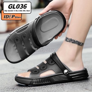 Giày sandal 3 quai Nam đi mưa đi biển iDép GL036 chất liệu nhựa EVA siêu nhẹ chống nước thoáng khí thời trang mùa hè