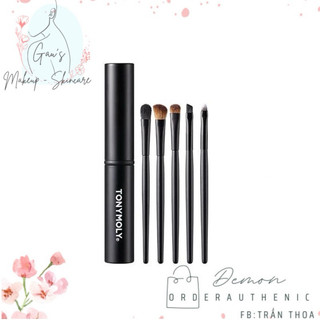 Bộ 5 cọ trang điểm mắt tonymoly make-up brush set