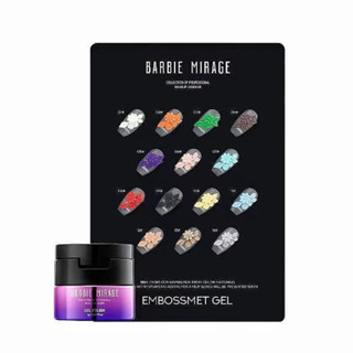 Gel vẽ nổi Barbie Mirage ( BBM ) Trắng-Đen-Đỏ-Xanh Lá