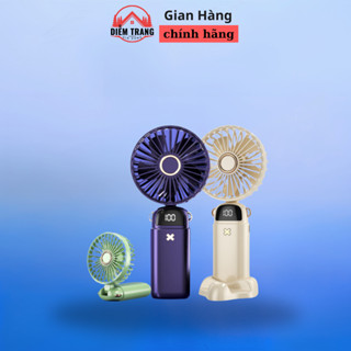 Quạt cầm tay mini gấp gọn 5 cấp độ gió sạc pin tiện dụng, nhỏ gọn, dễ dàng mang theo ( Hàng Đẹp )