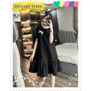 [DOLPHIN BIGSIZE] - Đầm babydoll bigsize - Đầm đen bigsize