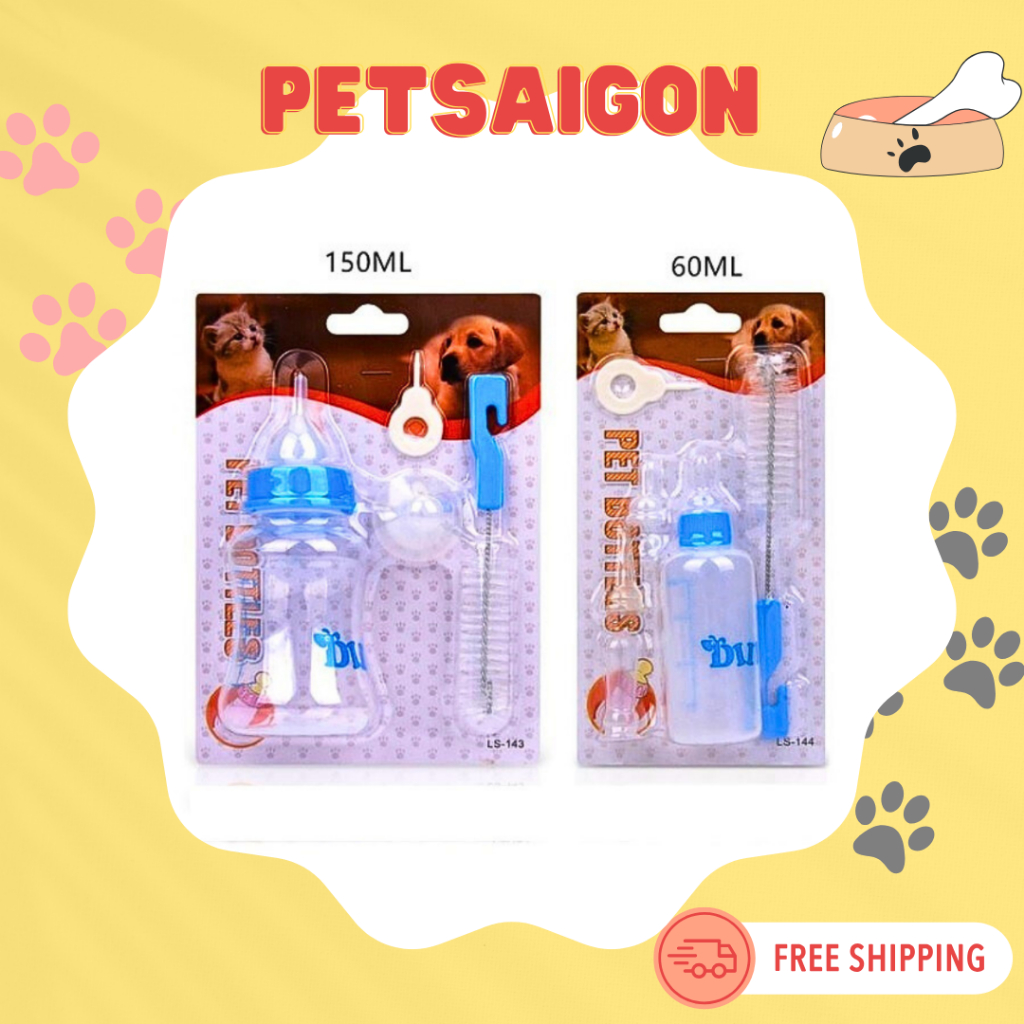 BÌNH SỮA TI NHỎ CHO CHÓ MÈO SƠ SINH
