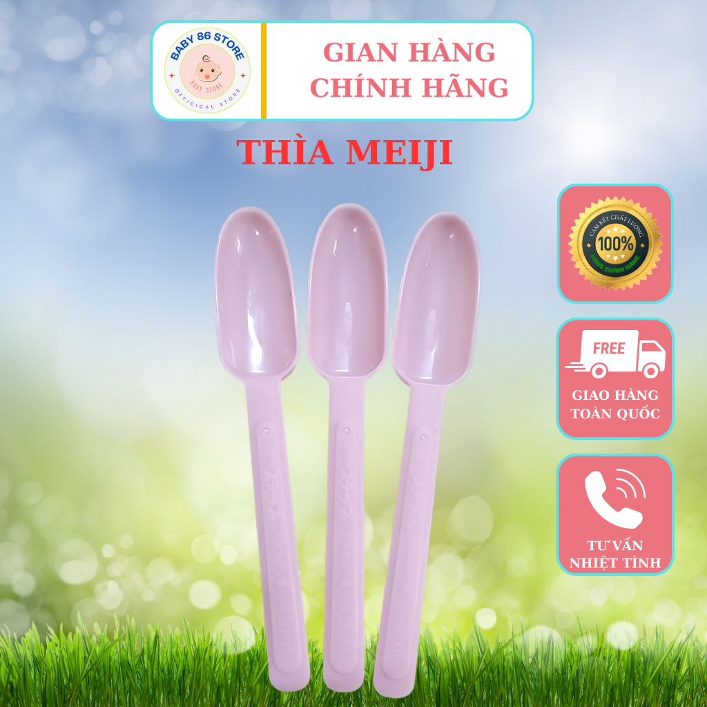 1 chiếc Thìa Meiji 1-3, muỗng Meiji đong sữa, bón sữa cho bé