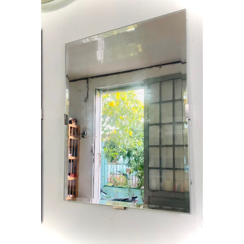 Gương soi treo tường VUÔNG KT 35x45cm kèm pas hoặc keo dán