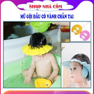 ❌Mũ Gội Đầu Cho Bé Có Vành Che Tai❌ Giúp nước không chảy vào mặt vào tai bé mỗi khi bé gội đầu.