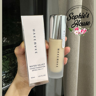 Kem nền lì wakemake water velvet cover foundation